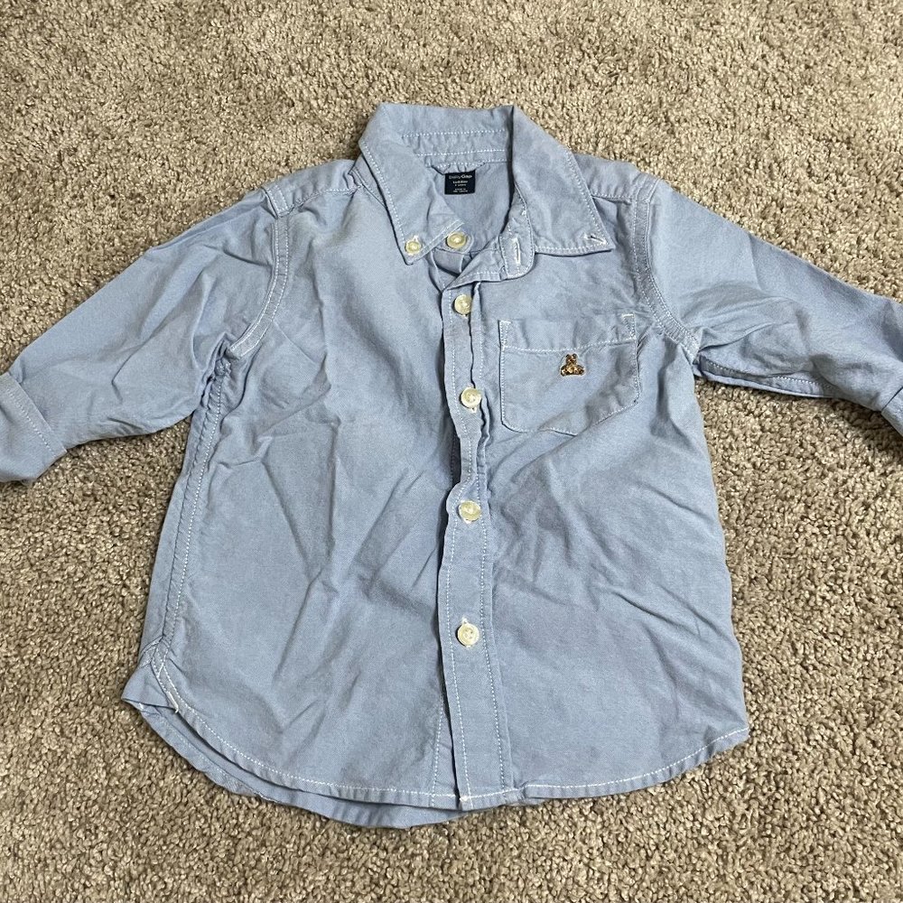 Blue Baby Gap Button Down Shirt size 2T